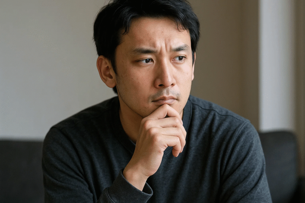 バイアグラについて調べる男性